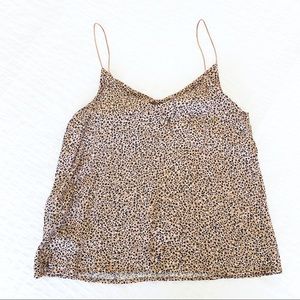 Animal Print Top - Tan